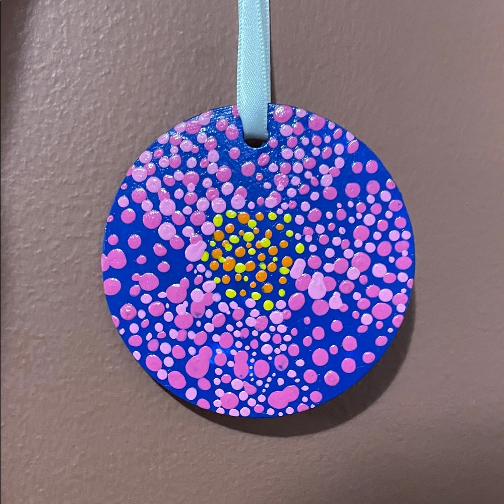 Colorful Hand-Painted Ornament - Picture 4 of 5